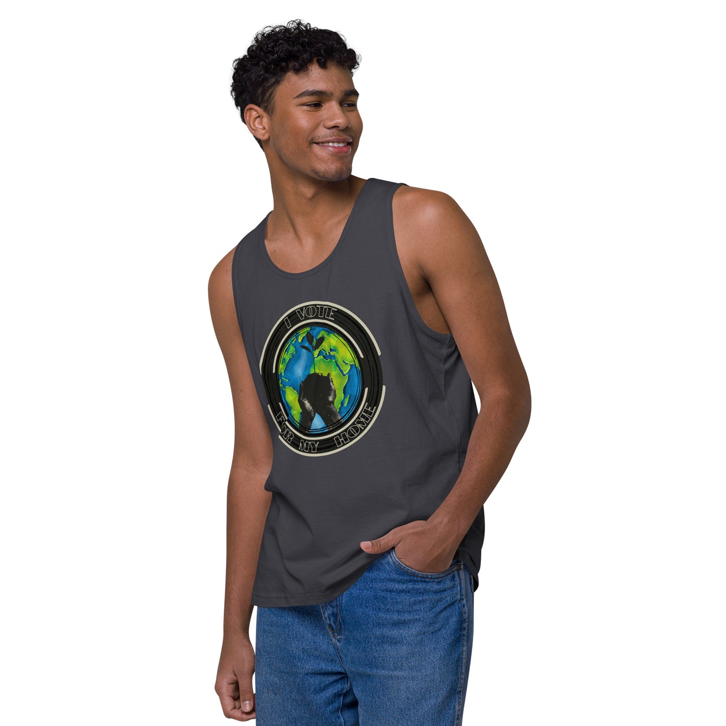 Empower Change: Planet's Future Voting - Men’s premium tank top