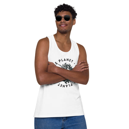 Love the Planet Magic Earth Graphic - Men’s premium tank top