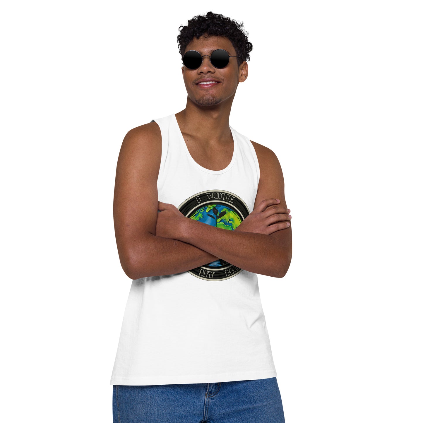 Empower Change: Planet's Future Voting - Men’s premium tank top