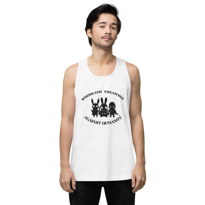 Woodland Creatures Against Humanity Conservation Apparel - Men’s premium tank top