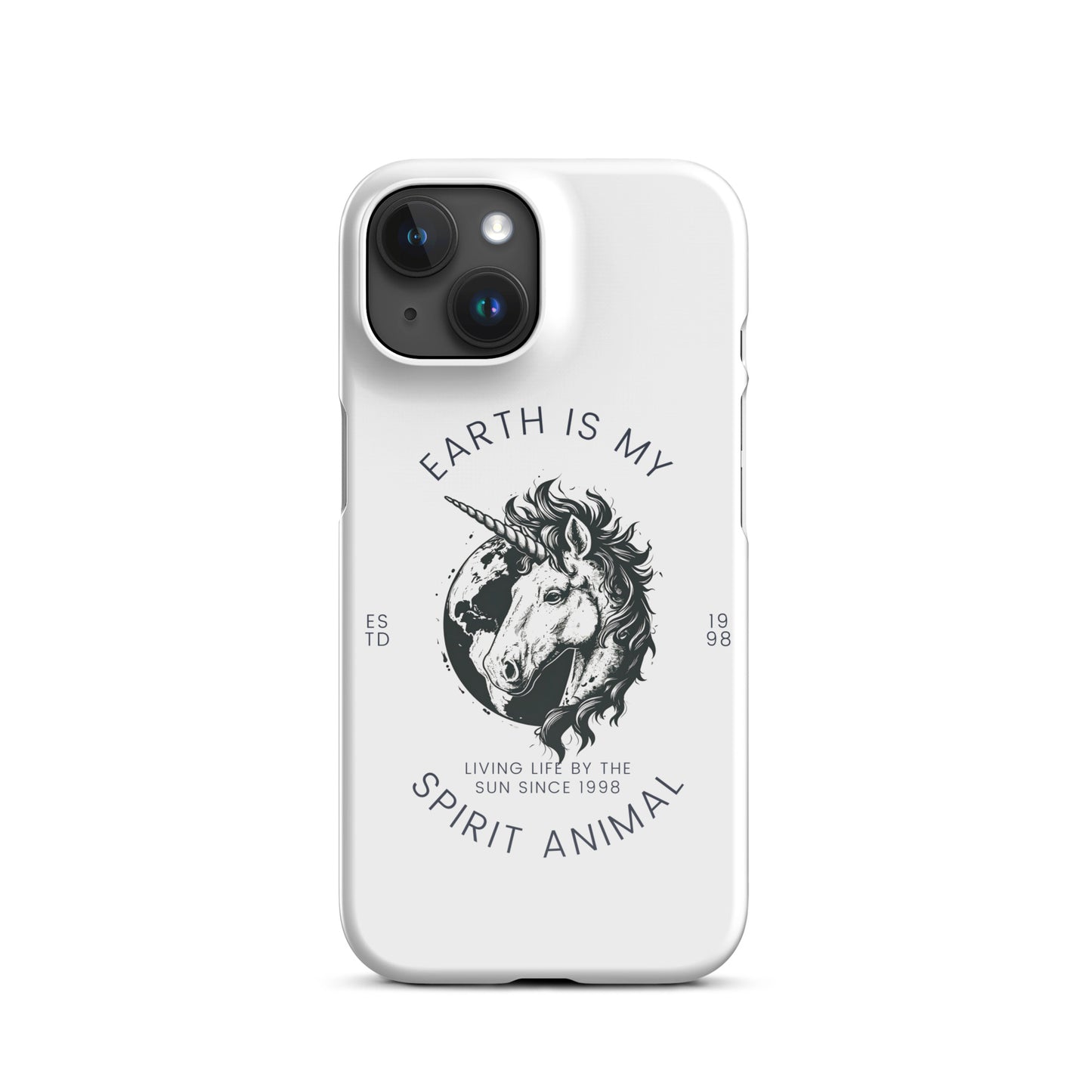 Inspiring Earth is my Spirit Animal EST. 98 Graphic Snap case for iPhone®