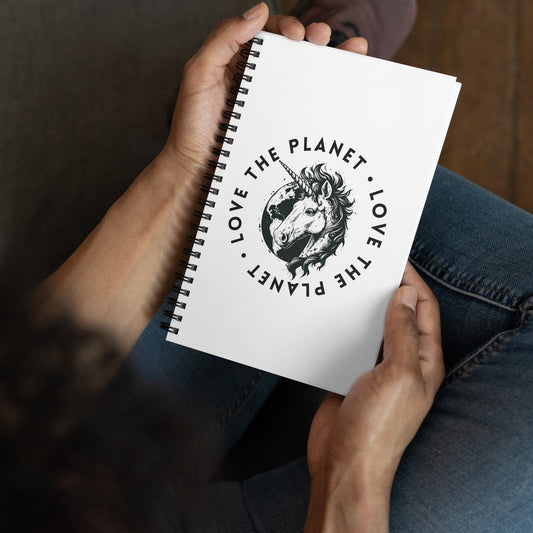 Love the Planet Magic Earth Graphic - Spiral notebook