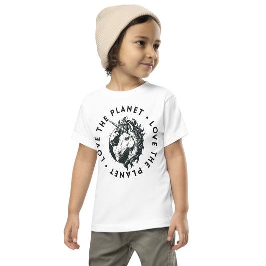 Love the Planet Magic Earth Graphic - Toddler Short Sleeve Tee