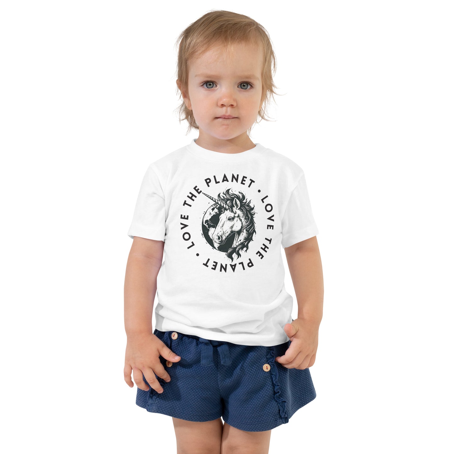 Love the Planet Magic Earth Graphic - Toddler Short Sleeve Tee