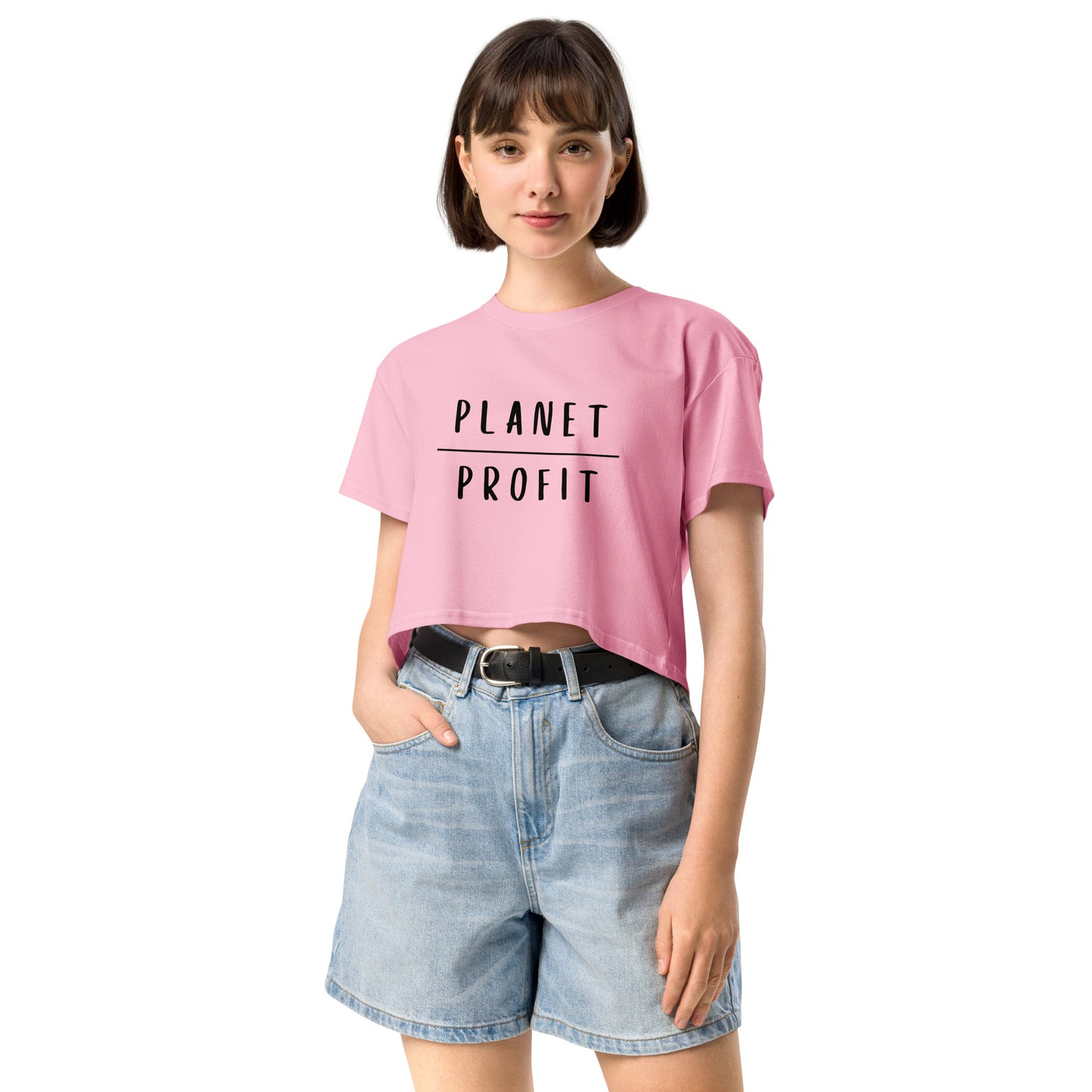 Planet over Profit - Women’s crop top