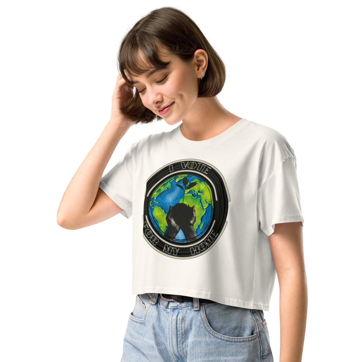 Empower Change: Planet's Future Voting - Women’s crop top