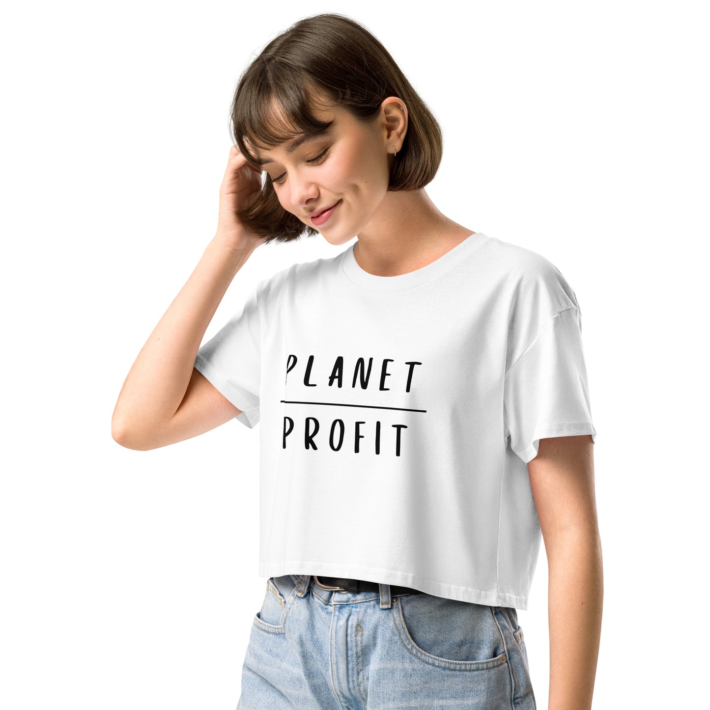 Planet over Profit - Women’s crop top