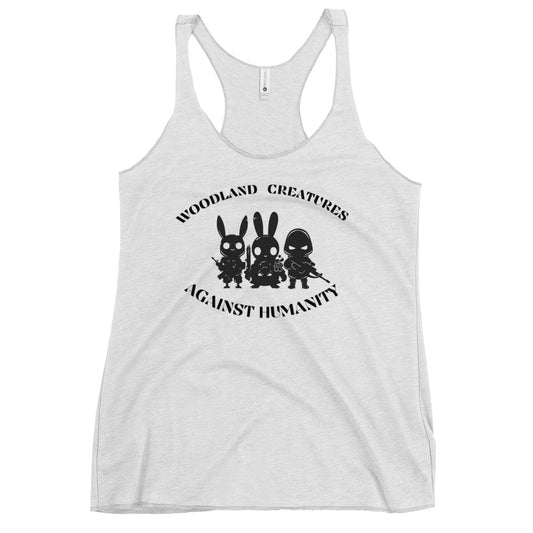 Woodland Creatures Against Humanity Conservation Apparel - Women's Racerback Tank