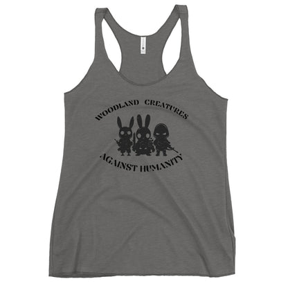 Woodland Creatures Against Humanity Conservation Apparel - Women's Racerback Tank