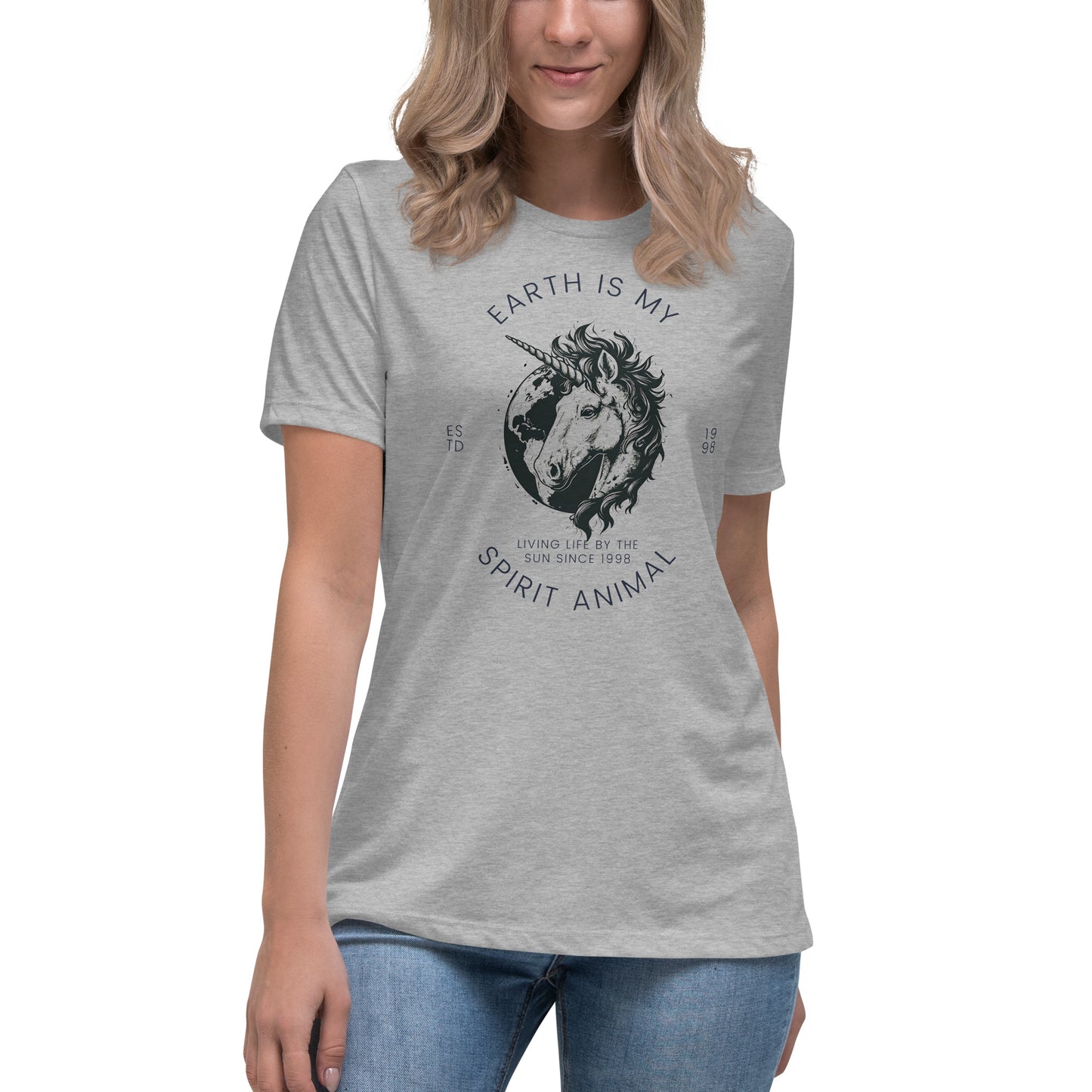 Inspiring Earth is my Spirit Animal EST. 98 Graphic Women's Relaxed T-Shirt