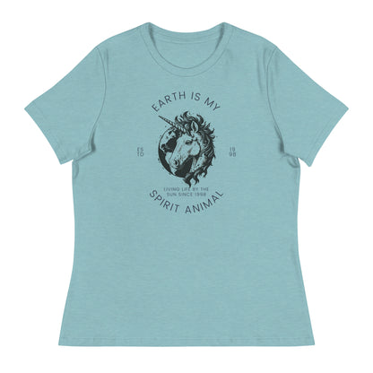 Inspiring Earth is my Spirit Animal EST. 98 Graphic Women's Relaxed T-Shirt