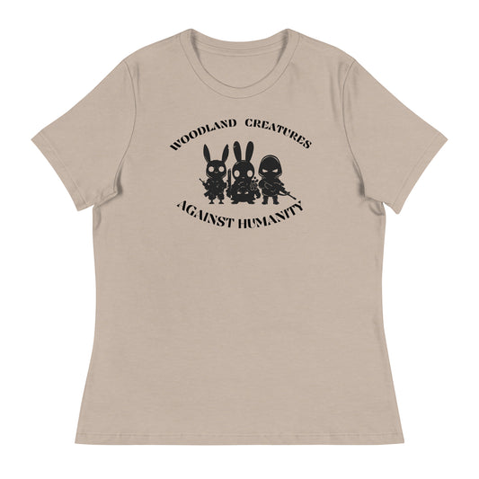 Woodland Creatures Against Humanity Conservation Apparel - Women's Relaxed T-Shirt