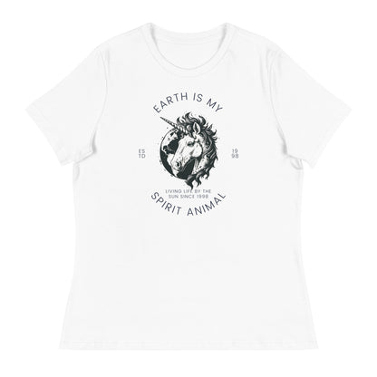 Inspiring Earth is my Spirit Animal EST. 98 Graphic Women's Relaxed T-Shirt