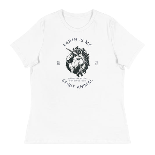 Inspiring Earth is my Spirit Animal EST. 98 Graphic Women's Relaxed T-Shirt