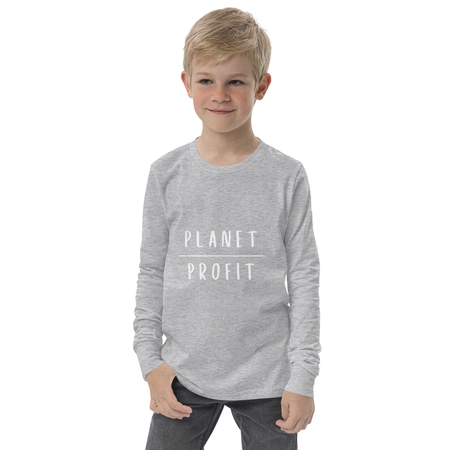 Planet over Profit - Youth long sleeve tee