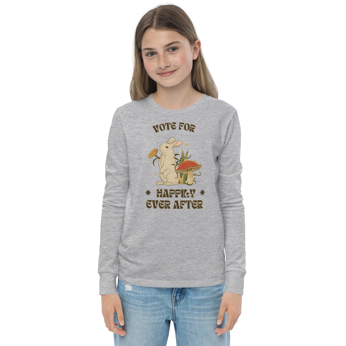 Vote for Happily Ever After Environmental Statement Collection - Youth long sleeve tee