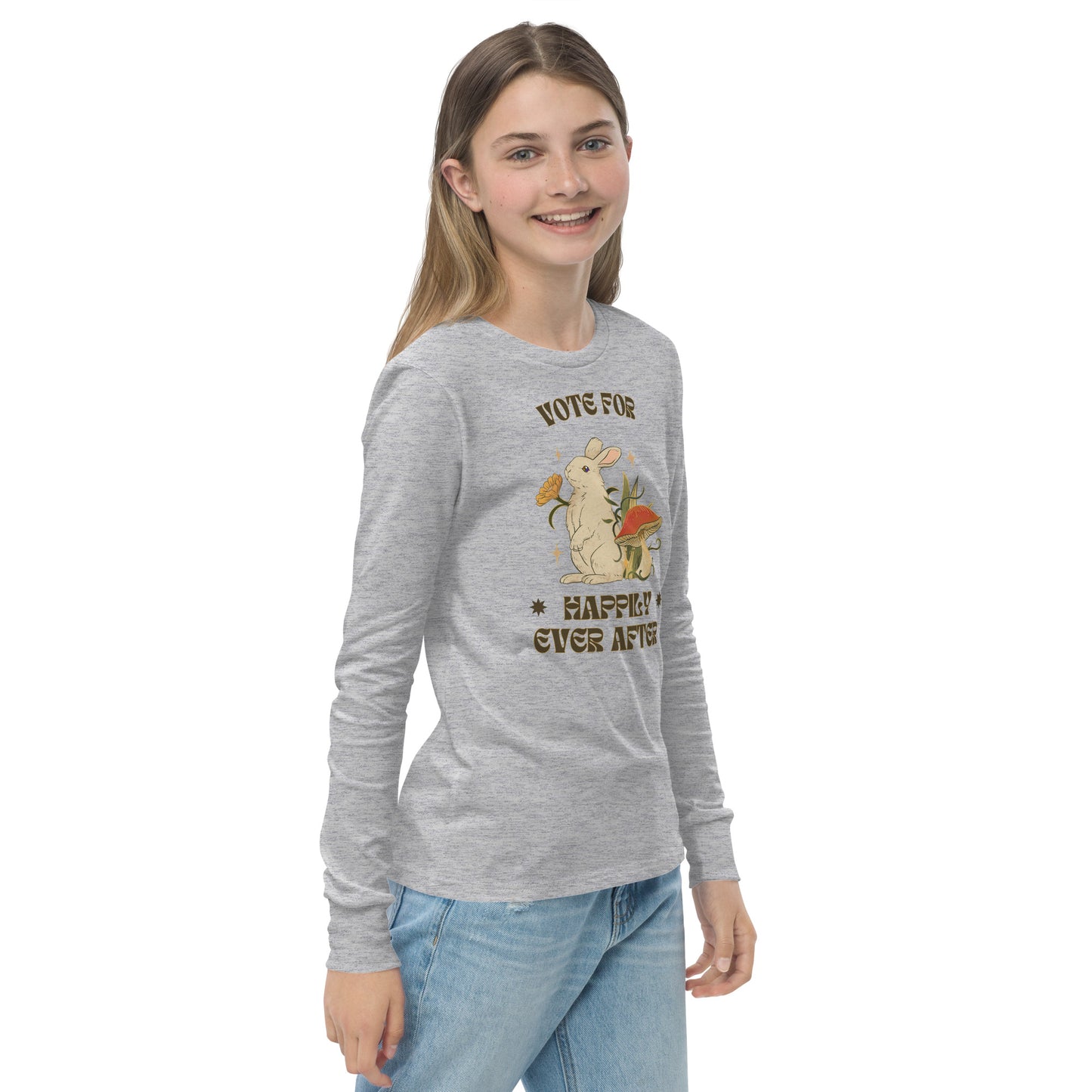 Vote for Happily Ever After Environmental Statement Collection - Youth long sleeve tee