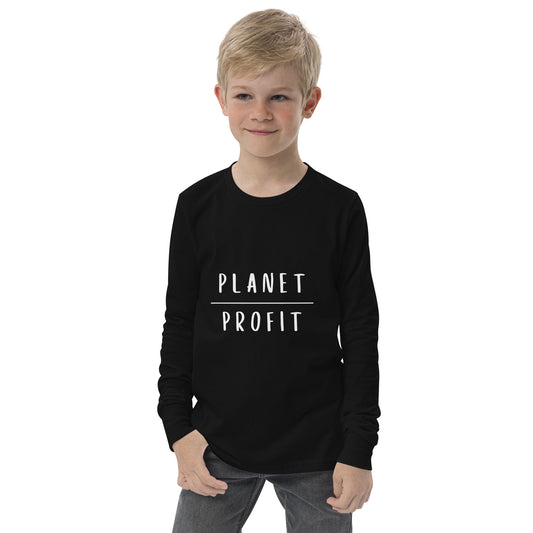 Planet over Profit - Youth long sleeve tee