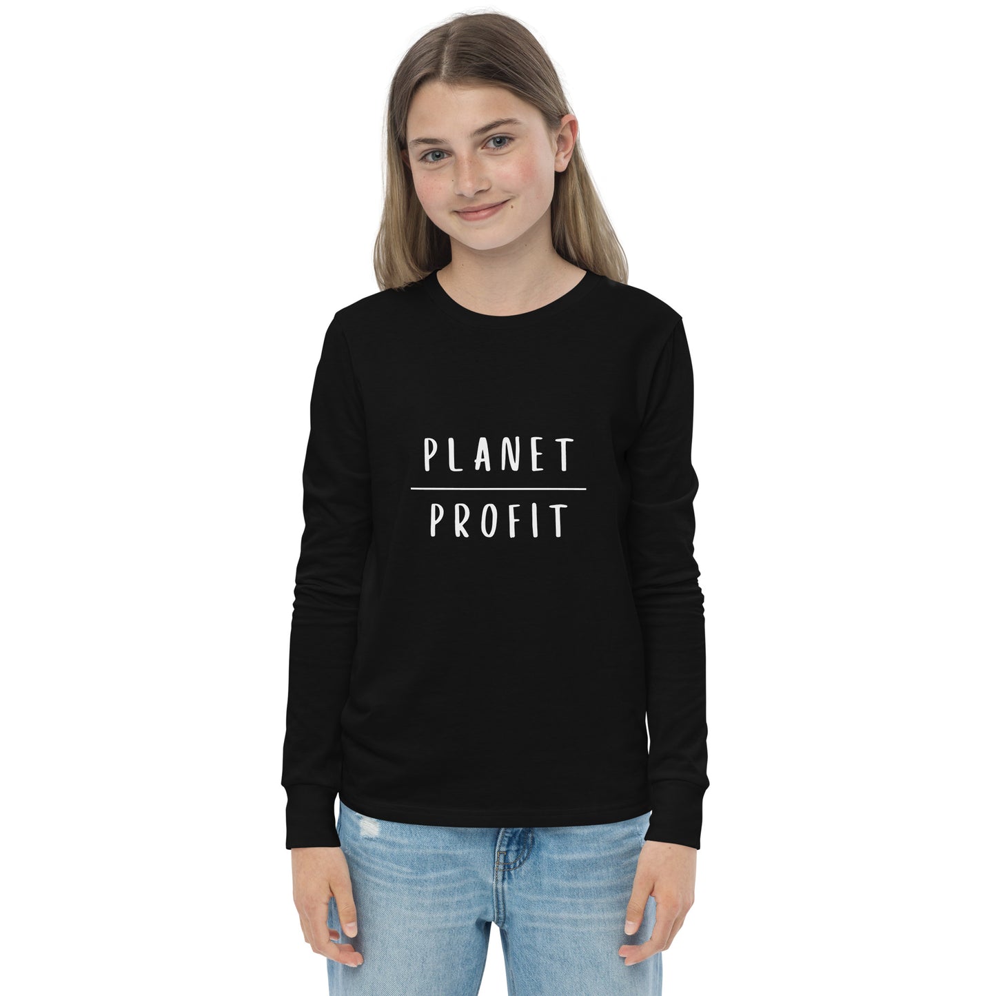 Planet over Profit - Youth long sleeve tee