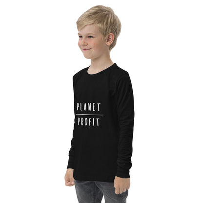 Planet over Profit - Youth long sleeve tee