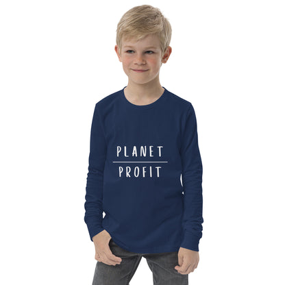 Planet over Profit - Youth long sleeve tee