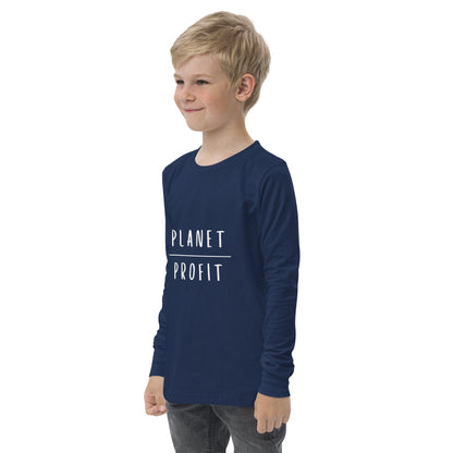 Planet over Profit - Youth long sleeve tee