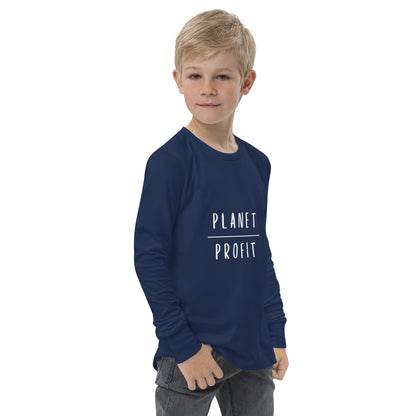 Planet over Profit - Youth long sleeve tee