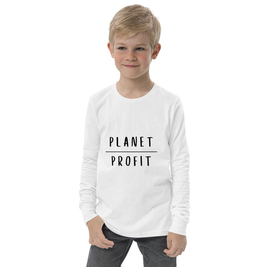 Planet over Profit - Youth long sleeve tee