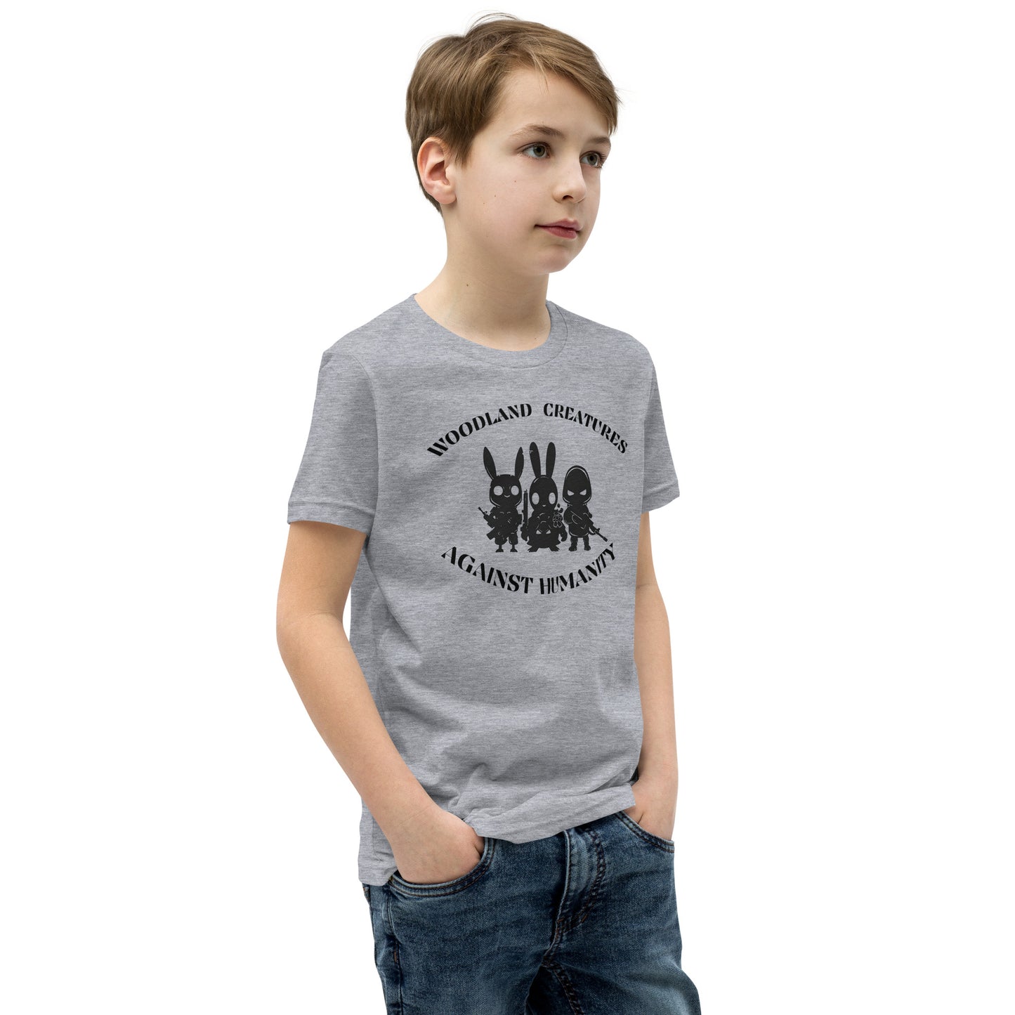 Woodland Creatures Against Humanity Conservation Apparel - Youth Short Sleeve T-Shirt