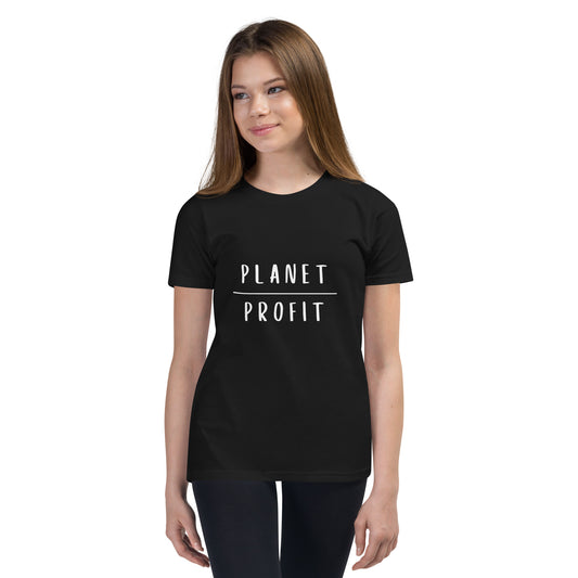 Planet over Profit - Youth Short Sleeve T-Shirt