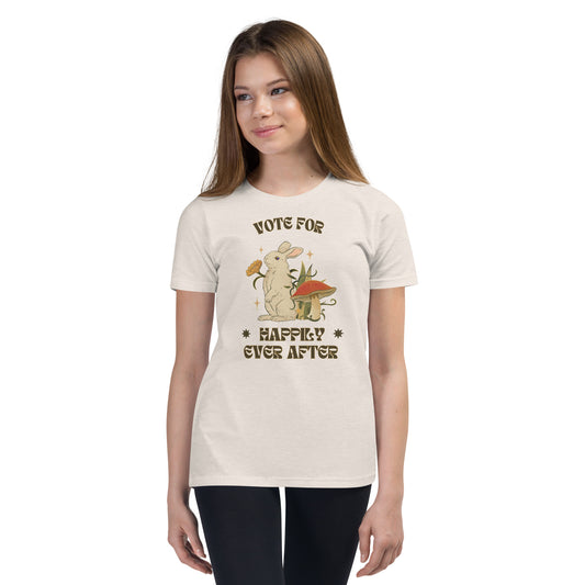 Vote for Happily Ever After Environmental Statement Collection - Youth Short Sleeve T-Shirt