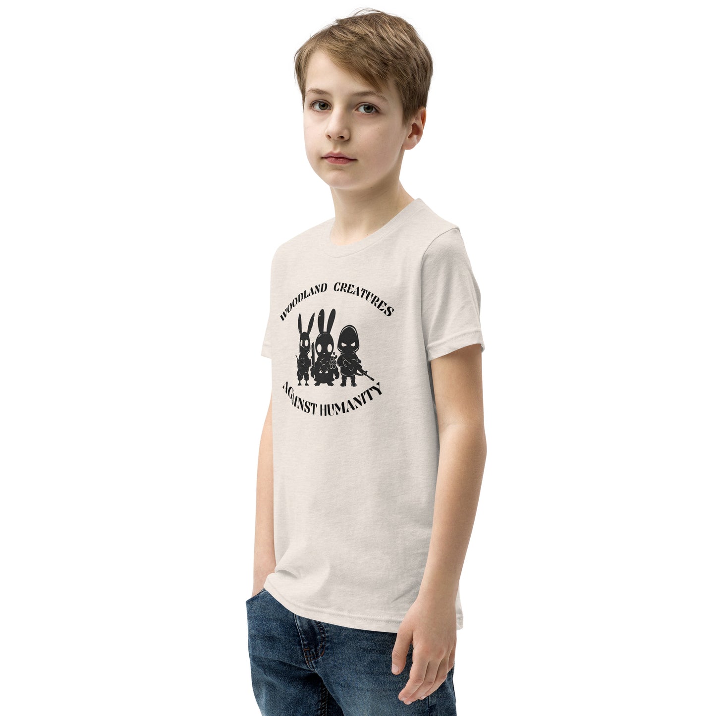 Woodland Creatures Against Humanity Conservation Apparel - Youth Short Sleeve T-Shirt