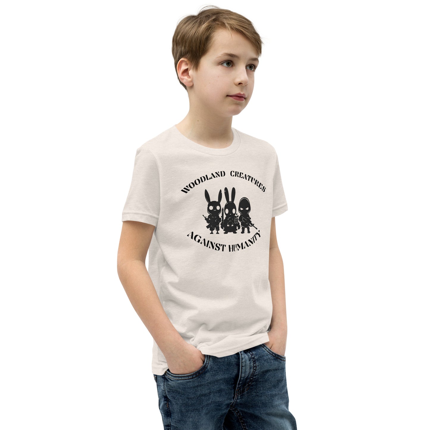 Woodland Creatures Against Humanity Conservation Apparel - Youth Short Sleeve T-Shirt